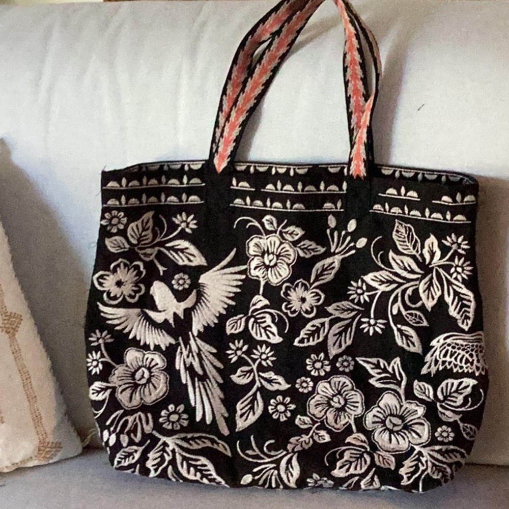 Johnny Was Embroidered tote